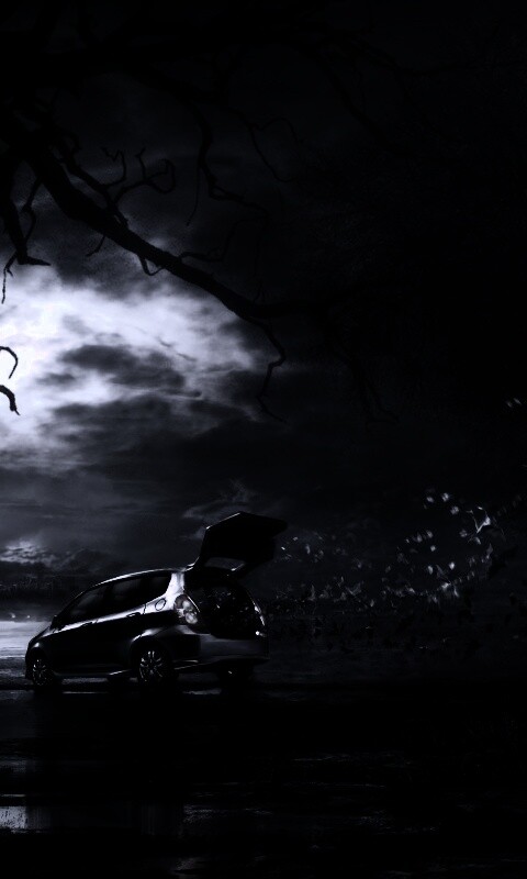 Темное авто обои