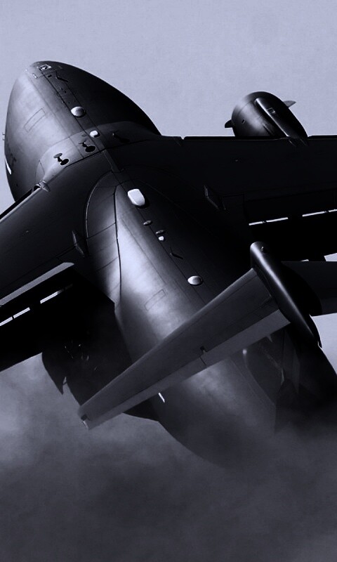 Большой грузовой самолет на взлете обои