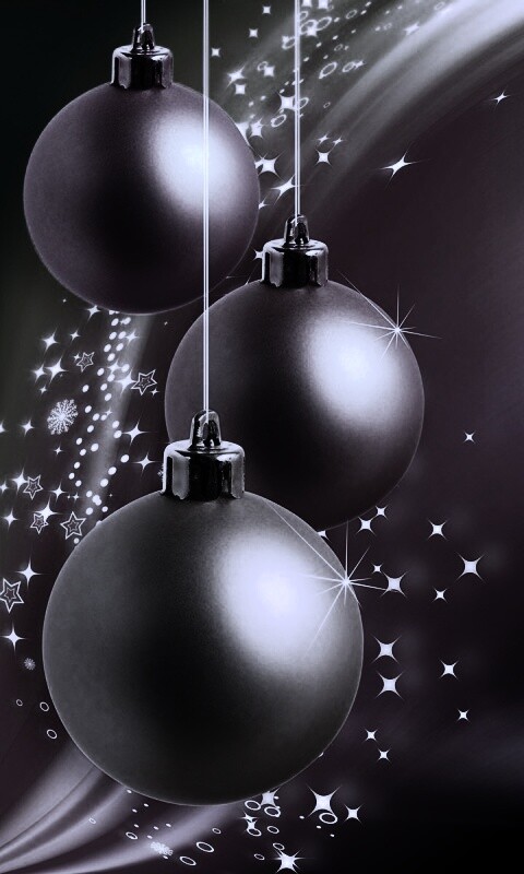 Яркие новогодние игрушки обои