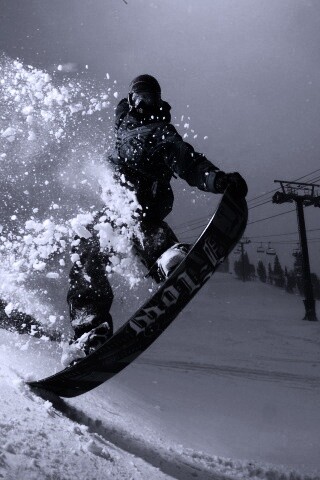 Сноубордист обои