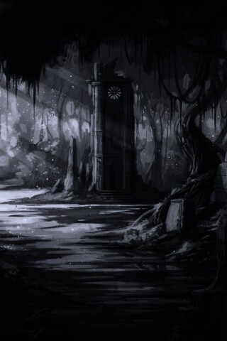 Руины эльфийского города обои