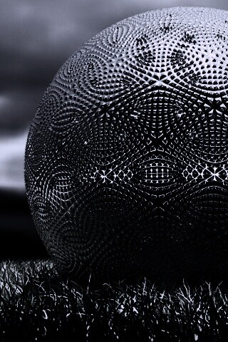 Металлический мяч для гольфа обои