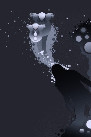 Мысли влюбленной девушки обои