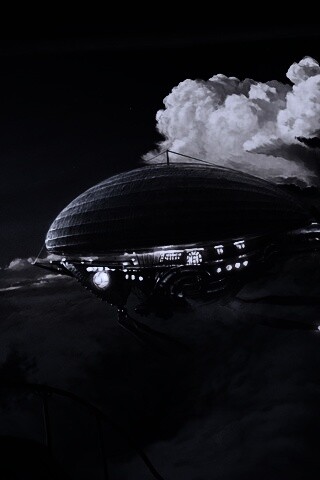 Инопланетный дирижабль обои