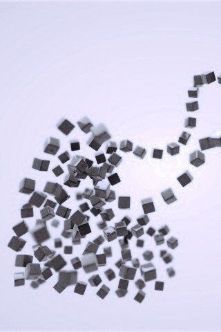 Сердце из кубиков обои