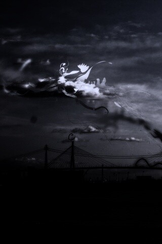 Абстракиця над мостом обои