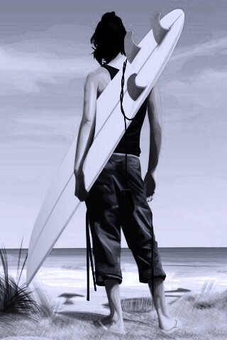 В ожидании волны обои