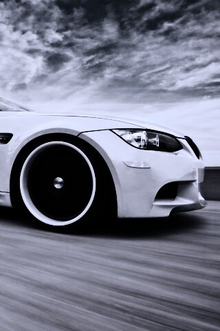 Белый БМВ обои