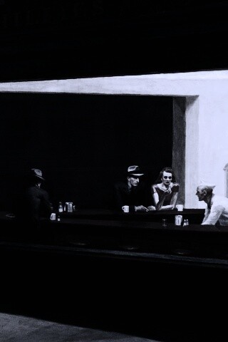 Ночное кафе обои