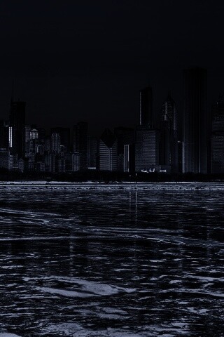 Зима в мегаполисе обои