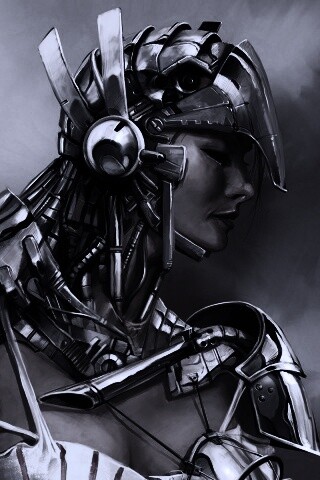 Девушка в силовой броне обои