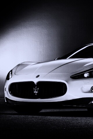 Белый Мазерати обои