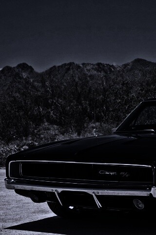 Черный Додж обои