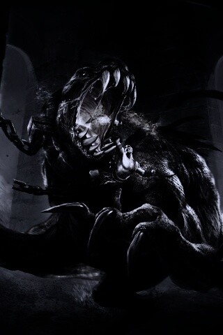 Кратос против динозавра обои