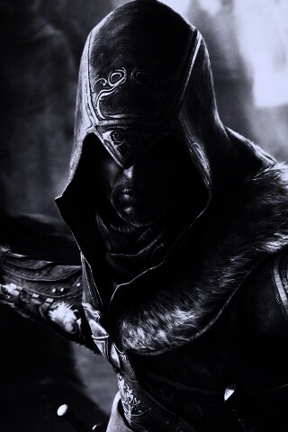 Ассасин перед атакой обои