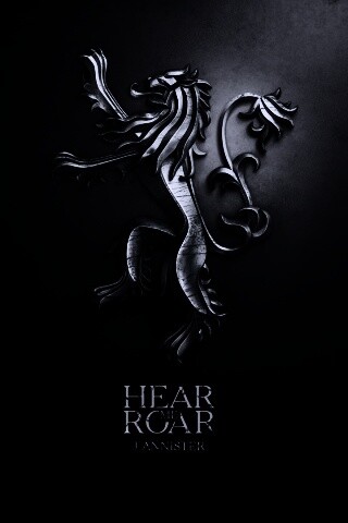 Металлический герб дома Ланнистеров обои