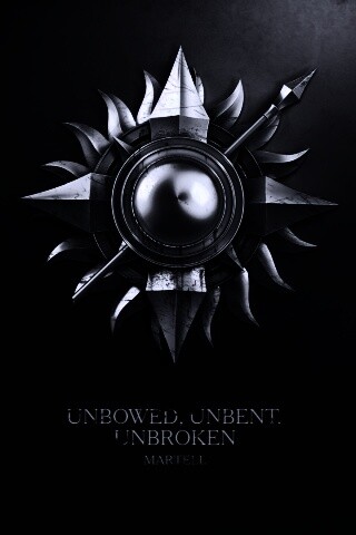 Металлический герб дома Мартелл обои