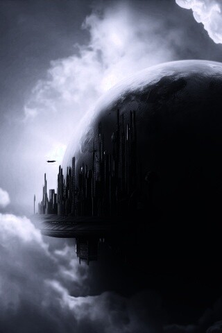 Небесный город обои