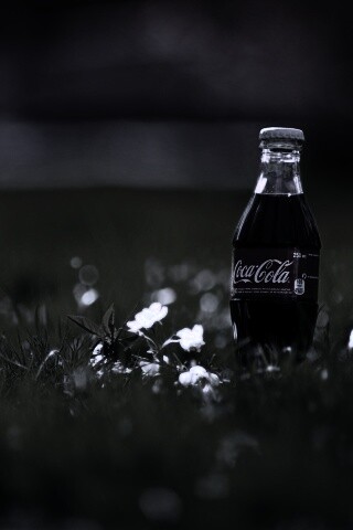 Кока-Кола на траве обои