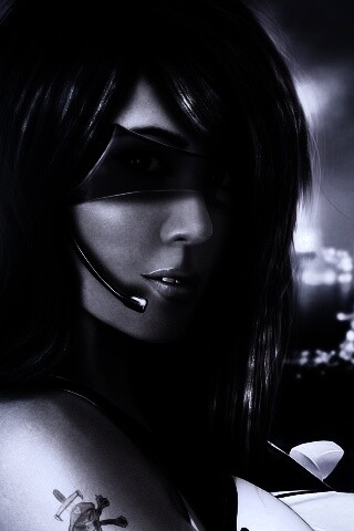 Девушка из будущего с пистолетом обои