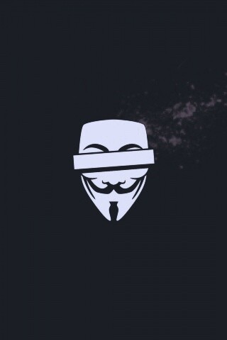 Маска Анонимуса и брызги обои