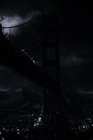 Постапокалиптические Золотые Ворота обои