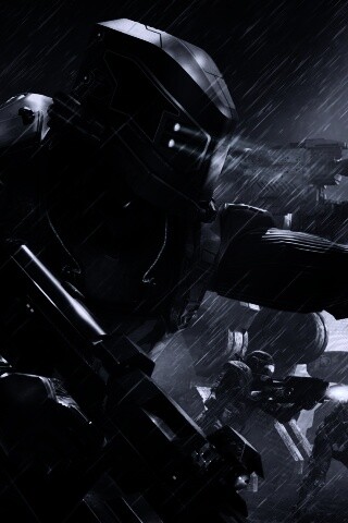 Бой под дождем обои