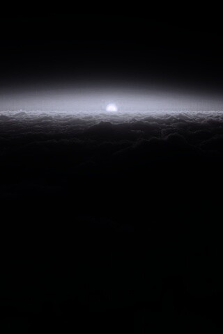 Закат над облаками обои