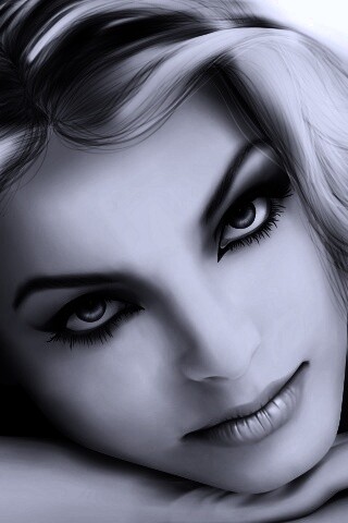 Девушка в векторе обои