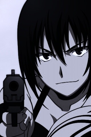 Девушка с пистолетом обои