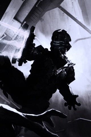 Айзек Кларк стреляет в монстра обои