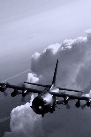 Самолет АС-130 обои