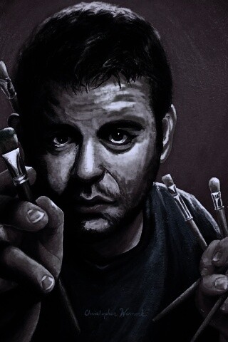 Нарисованный художник обои