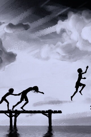 Прыжки с причала обои