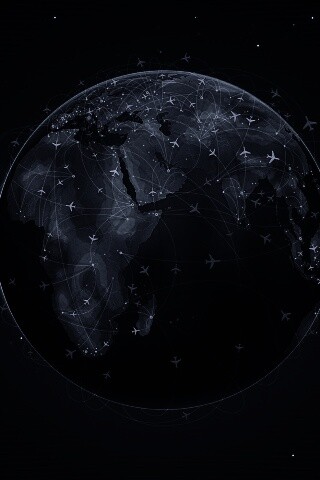 Маршруты самолетов обои