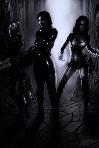 Девушки mass effect обои