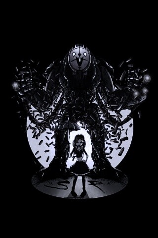 Куколка и боевой робот обои