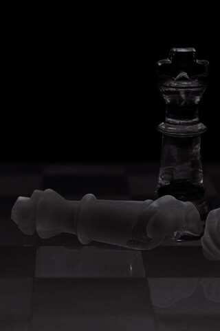 Две шахматных фигуры обои