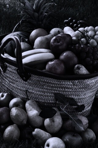 Корзина с фруктами обои