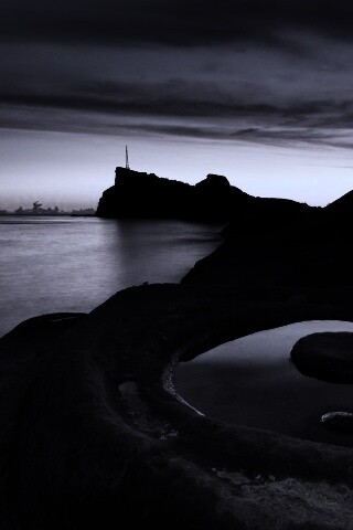 Закат на побережье обои