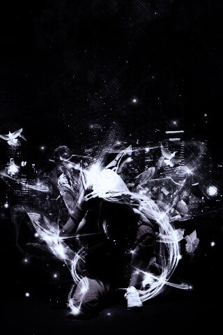 Фристайл арт с танцующей девушкой обои