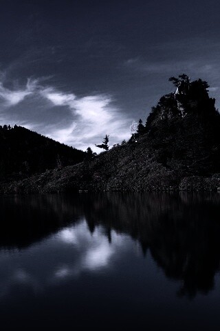 Берег озера в Японии обои