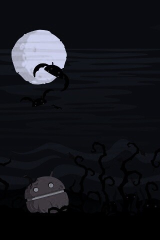 Хэллоуин в стиле Google Android обои