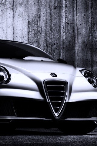 Alfa-Romeo вид спереди обои