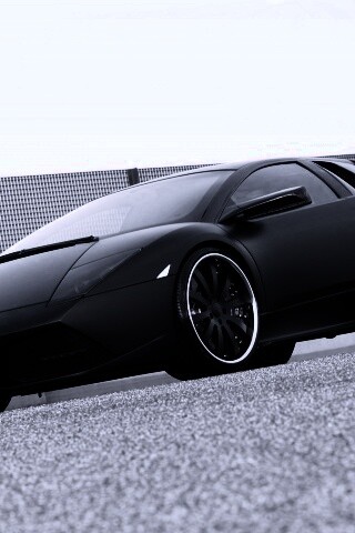 Lamborghini Reventon черного цвета обои