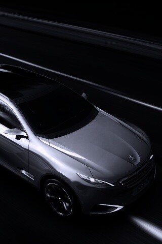 Концепт пежо на трассе обои