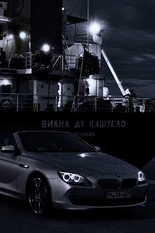 BMW 6 в порту обои