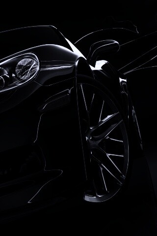 Чёрное авто обои