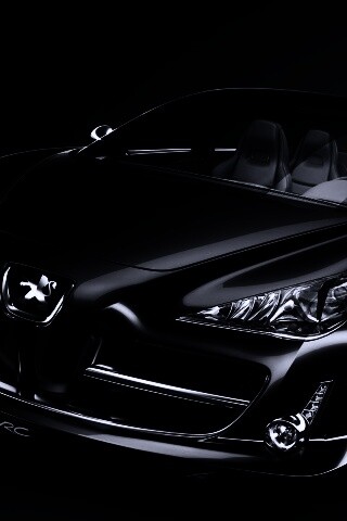 Чёрный Пежо обои