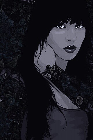 Девушка с цветочной тату обои